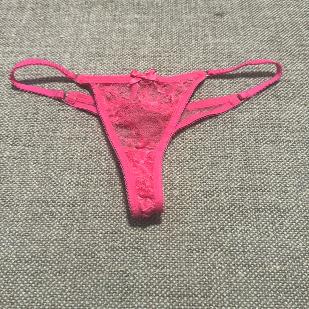 Size medium pink thong